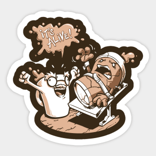 Dr. Caffeinstein's Monster Sticker